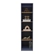 Tuhome Home Xs Bookcase With 5-Tier Shelves And Slim Design in Multicolor