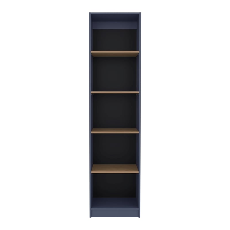 Tuhome Home Xs Bookcase With 5-Tier Shelves And Slim Design in Multicolor