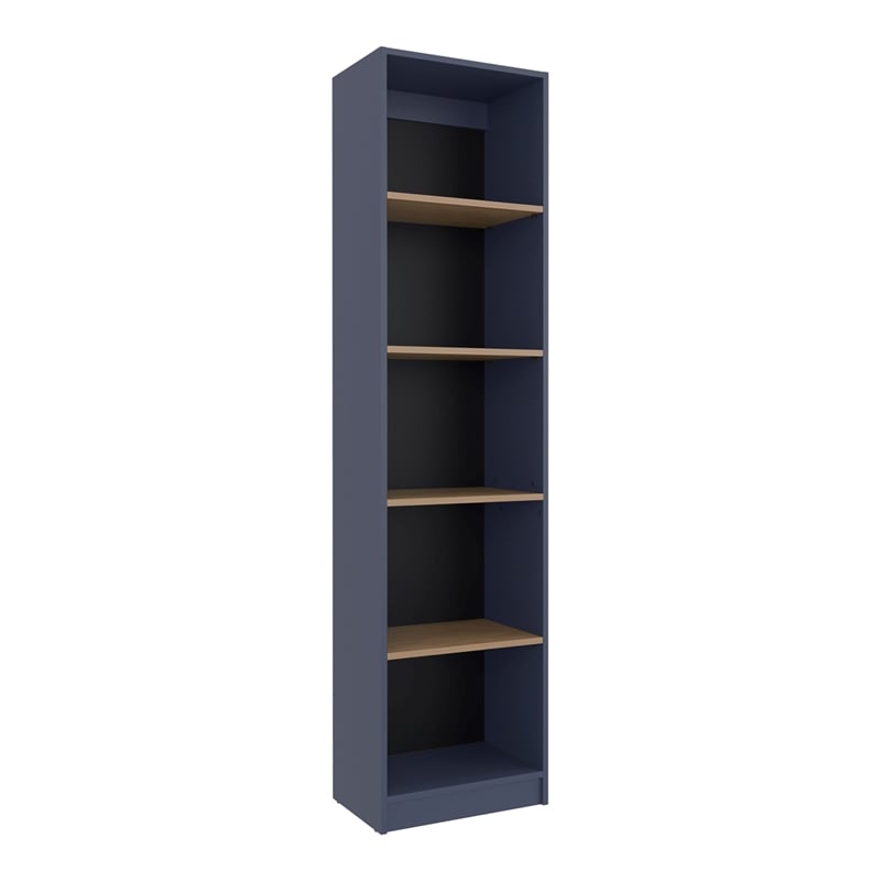 Tuhome Home Xs Bookcase With 5-Tier Shelves And Slim Design in Multicolor