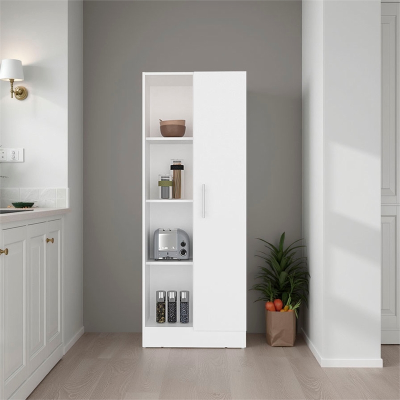 Felch Multistorage Kitchen Pantry Cabinet Engineered Wood White