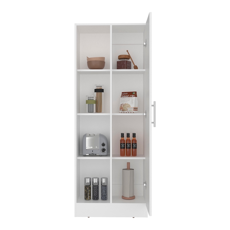 Felch Multistorage Kitchen Pantry Cabinet Engineered Wood White