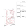 Pantress Complete Kitchen Pantry and Microwave Cabinet Engineered Wood White