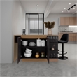 Lumina Modern Kitchen and Bar Counter Table Engineered Wood Multi-Color