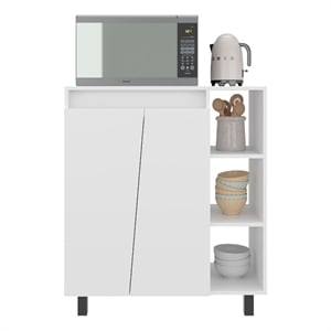 Cesna Microwave Sideboard Cabinet with Storage Engineered Wood White