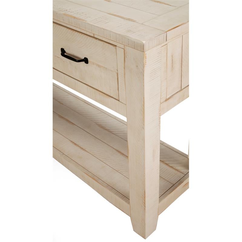 Martin Svensson Home Rustic Collection Sofa Console Wood Table Antique White