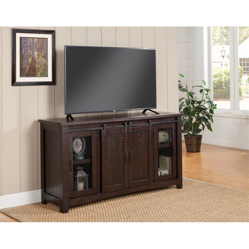 martin svensson home durango 65&quot solid wood tv stand espresso finish