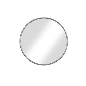 Martin Svensson Home 30&quot Antique Pewter Metal Framed Round Wall Mirror