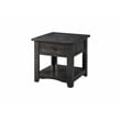 Martin Svensson Home Rustic Solid Wood 1 Drawer End Table Antique Black