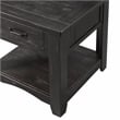 Martin Svensson Home Rustic Solid Wood 1 Drawer End Table Antique Black