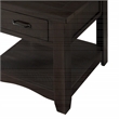 Martin Svensson Home Rustic Solid Wood 1 Drawer End Table Espresso