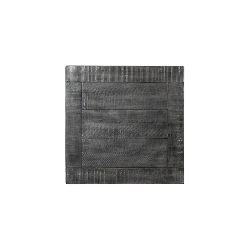 Martin Svensson Home Rustic Solid Wood 1 Drawer End Table Gray