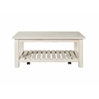 Martin Svensson Barn Door Solid Wood Coffee Table Antique White