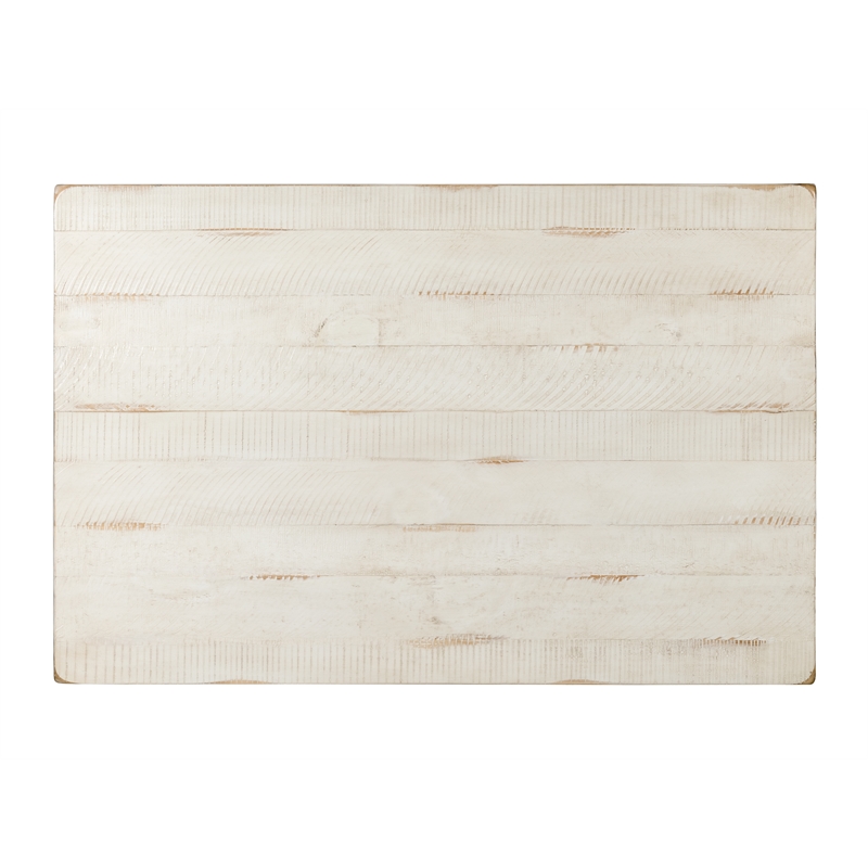 Martin Svensson Barn Door Solid Wood Coffee Table Antique White