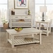 Martin Svensson Barn Door Solid Wood Coffee Table Antique White