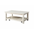 Martin Svensson Barn Door Solid Wood Coffee Table Antique White