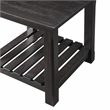 Martin Svensson Barn Door Solid Wood End Table Antique Black