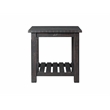 Martin Svensson Barn Door Solid Wood End Table Antique Black