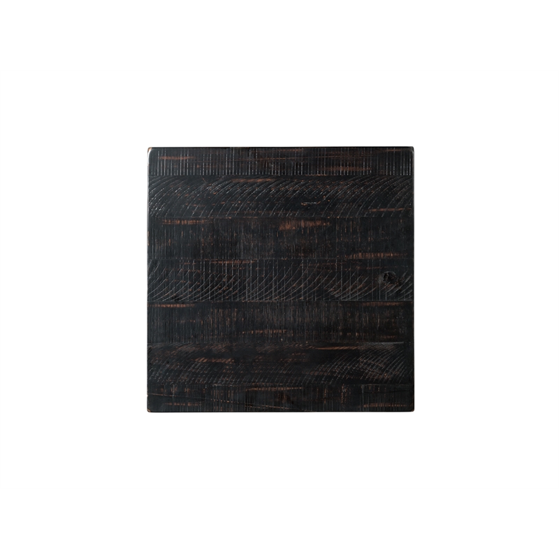 Martin Svensson Barn Door Solid Wood End Table Antique Black