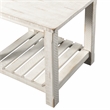 Martin Svensson Barn Door Solid Wood End Table Antique White