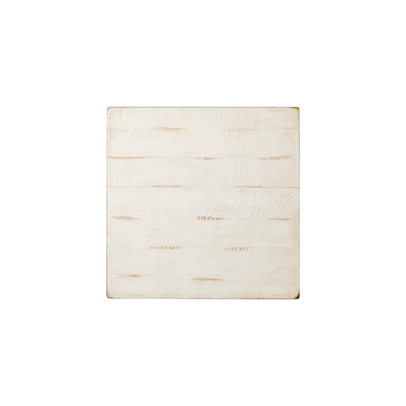 Martin Svensson Barn Door Solid Wood End Table Antique White