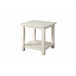 Martin Svensson Barn Door Solid Wood End Table Antique White