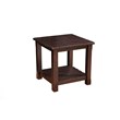 Martin Svensson Barn Door Solid Wood End Table Espresso