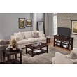 Martin Svensson Barn Door Solid Wood End Table Espresso