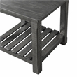 Martin Svensson Barn Door Solid Wood End Table Gray