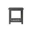 Martin Svensson Barn Door Solid Wood End Table Gray