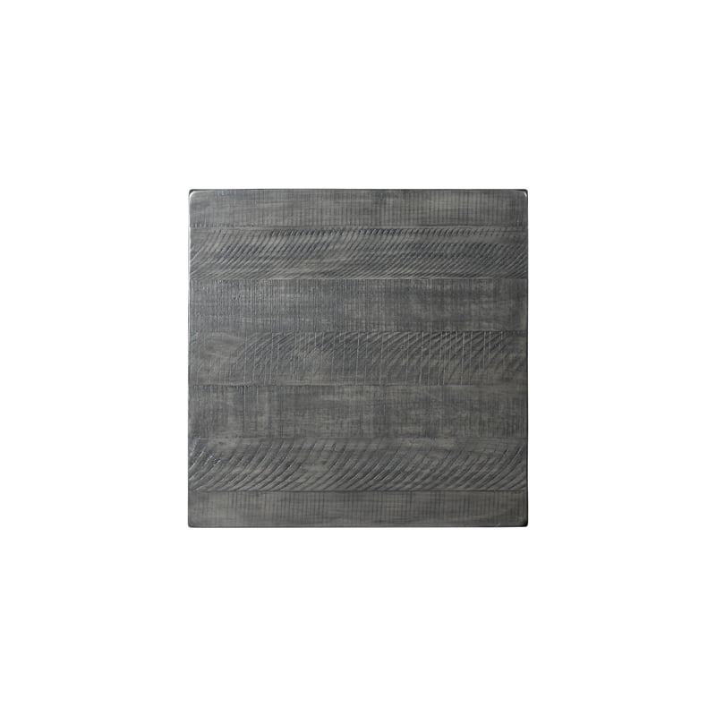 Martin Svensson Barn Door Solid Wood End Table Gray