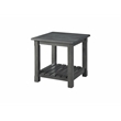 Martin Svensson Barn Door Solid Wood End Table Gray