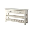 Martin Svensson Barn Door Solid Wood Sofa Console Table Antique White