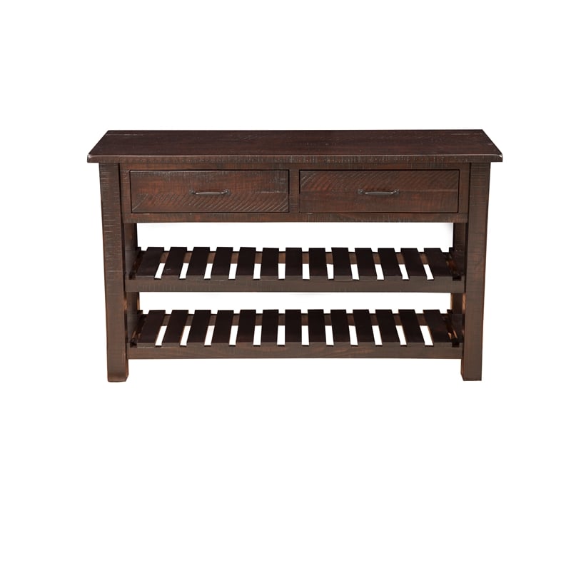 martin svensson barn door solid wood sofa console table espresso