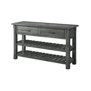 Martin Svensson Barn Door Solid Wood  Sofa Console Table Gray