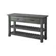 Martin Svensson Barn Door Solid Wood  Sofa Console Table Gray