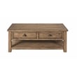 Martin Svensson Home Monterey Solid Wood 2 Drawer Coffee Table Natural Brown