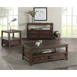 Martin Svensson Home Lisbon Solid Wood Two Drawer Lift-Top Coffee Table Brown