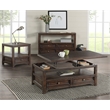 Martin Svensson Home Lisbon Solid Wood Two Drawer Lift-Top Coffee Table Brown