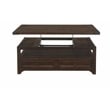 Martin Svensson Home Lisbon Solid Wood Two Drawer Lift-Top Coffee Table Brown