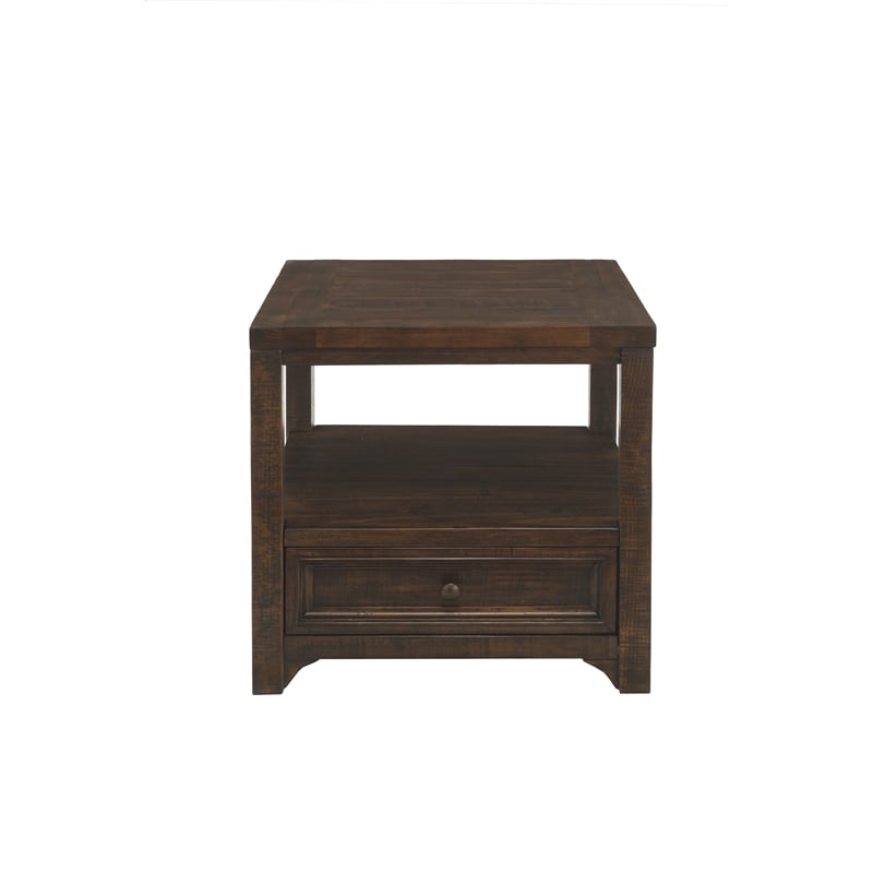 Martin Svensson Home Lisbon Solid Wood One Drawer End Table
