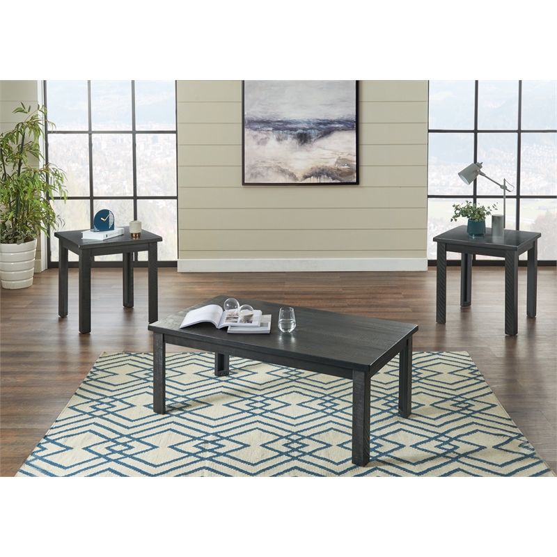 Martin Svensson Home Ventura Solid Wood Coffee Table Gray