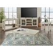 Martin Svensson Home Ventura Solid Wood End Table Antique White
