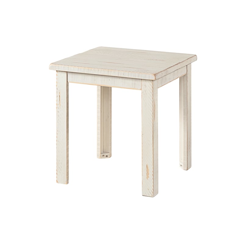 Martin Svensson Home Ventura Solid Wood End Table Antique White