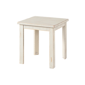 Martin Svensson Home Ventura Solid Wood End Table Antique White
