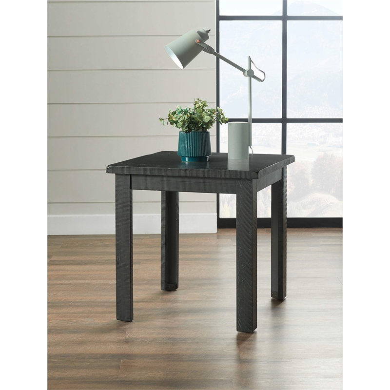 Martin Svensson Home Ventura Solid Wood End Table Gray