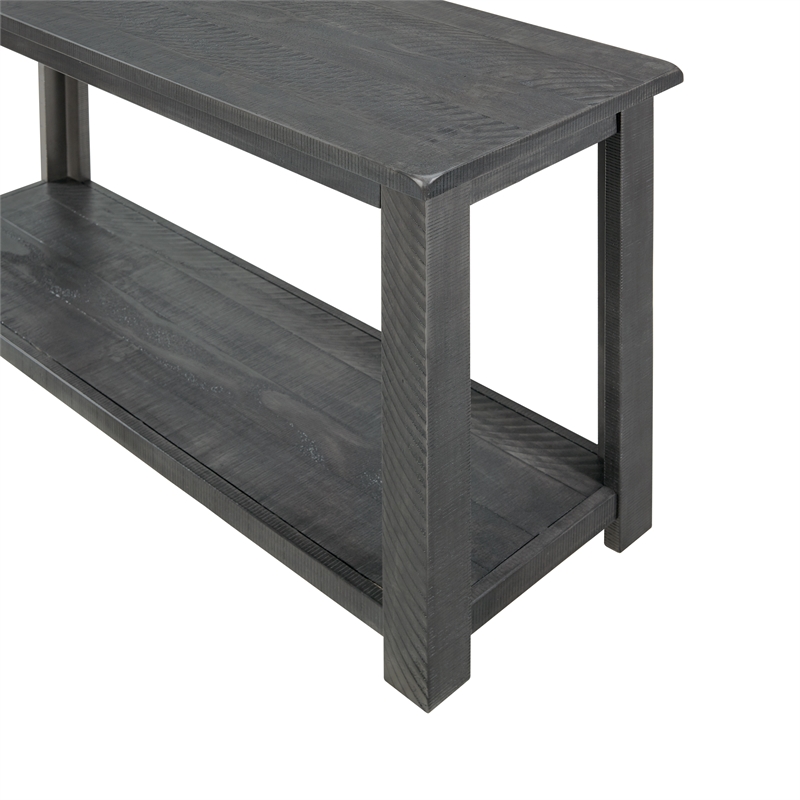 Martin Svensson Home Ventura Solid Wood Sofa Console Table Gray