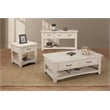 Martin Svensson Home Rustic Solid Wood 2 Drawer Coffee Table Antique White