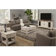 Martin Svensson Home Rustic Solid Wood 2 Drawer Coffee Table Antique White
