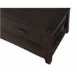 Martin Svensson Home Rustic Solid Wood 2 Drawer Coffee Table Espresso