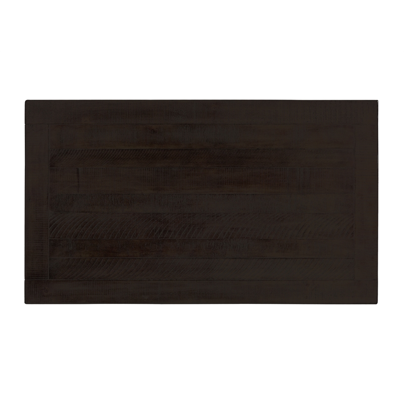 Martin Svensson Home Rustic Solid Wood 2 Drawer Coffee Table Espresso